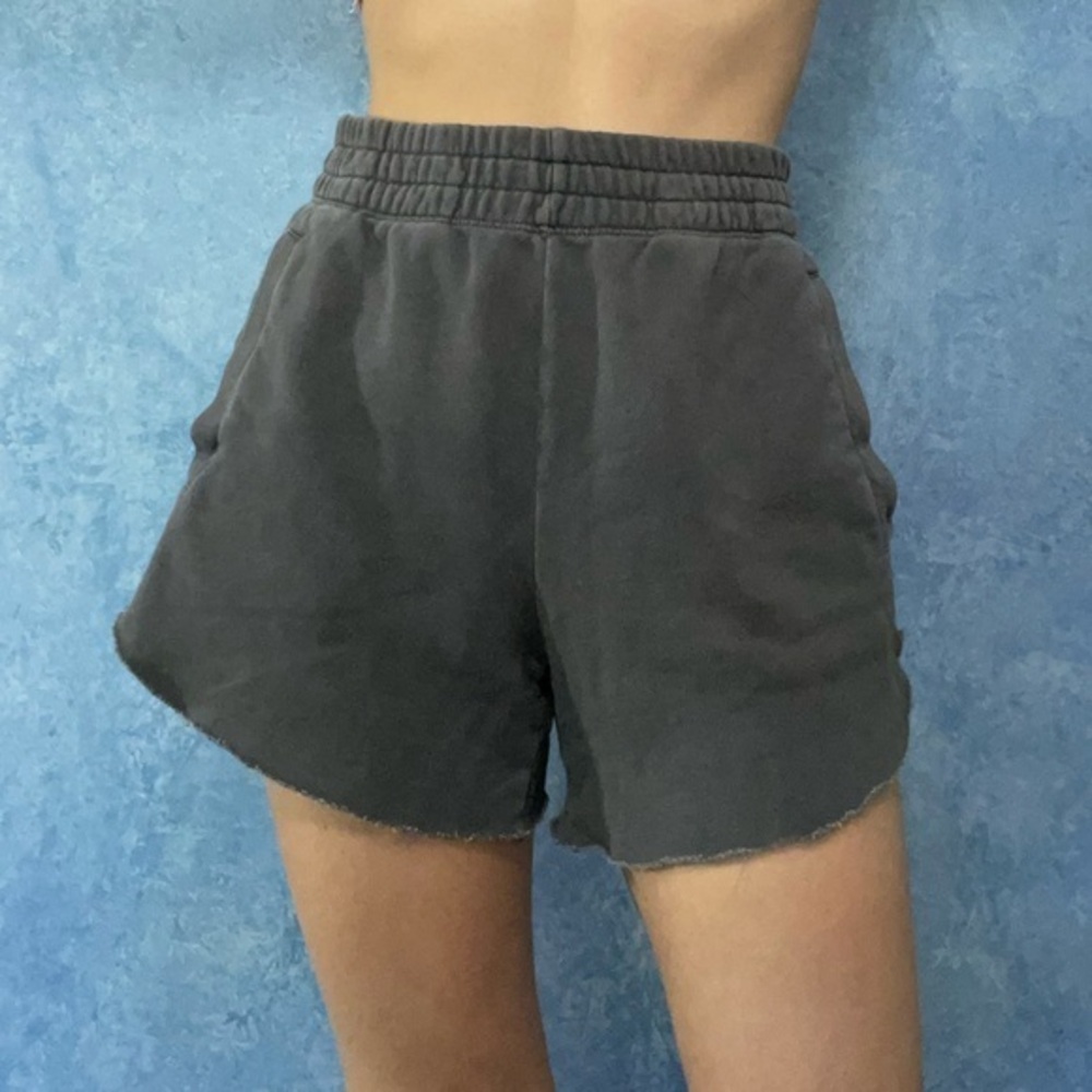 Aerie Gray High Waist Sweat Shorts